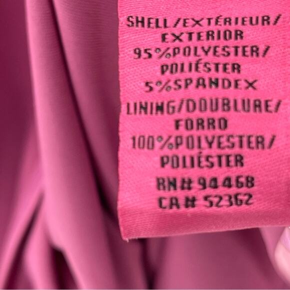 Betsey Johnson Mauve Pink Scuba Crepe Midi Dress with Shoulder Bow Dress Size 8 - Picture 13 of 14